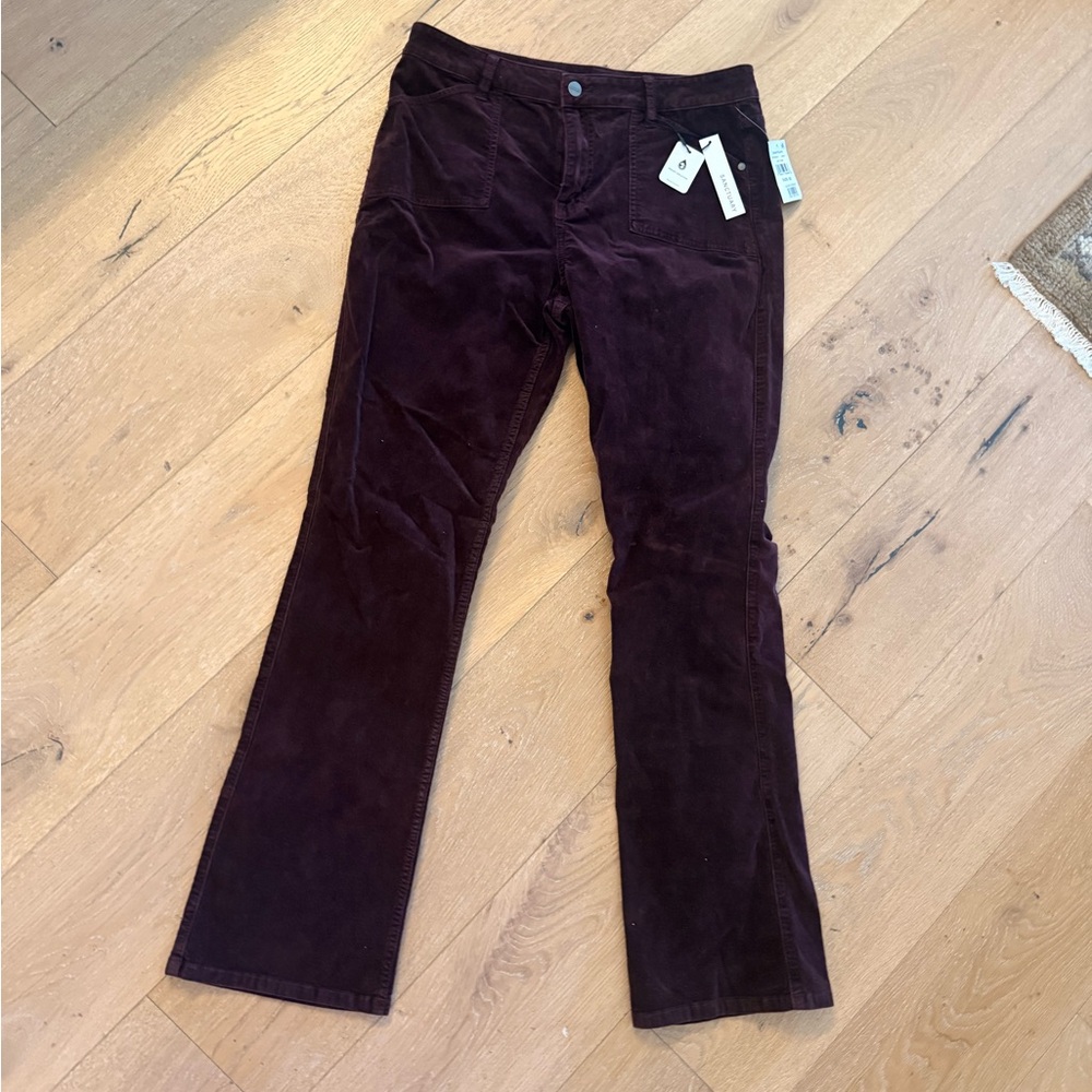 Sanctuary Rich Burgundy Maroon Velveteen Jeans